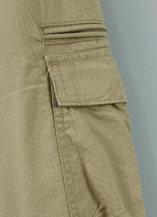Карго брюки мужские bpc бежевые трансформеры трекинговые шорты на затяжках резинках для похода гор7 фото