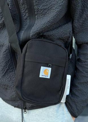 Барсетка carhartt черная сумка через плечо мужская / женская1 фото