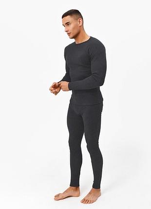 Преміум якість! чоловіча термобілизна однотонна зручна якісний термокомплект2 фото