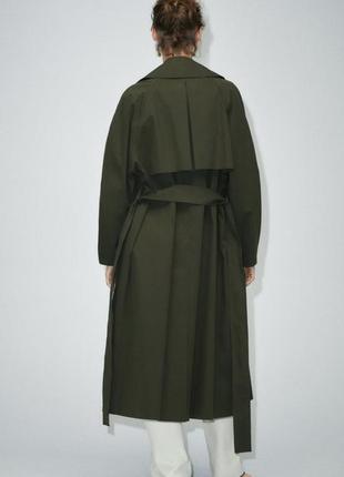 Тренч (плащ) zara в размере xs (можно s, небольшое м)6 фото