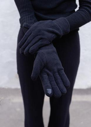 Сенсорные флисовые перчатки without creen 4-2 black5 фото