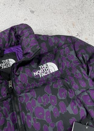 The north face printed nuptse short jacket женская пуховая куртка оригинал6 фото