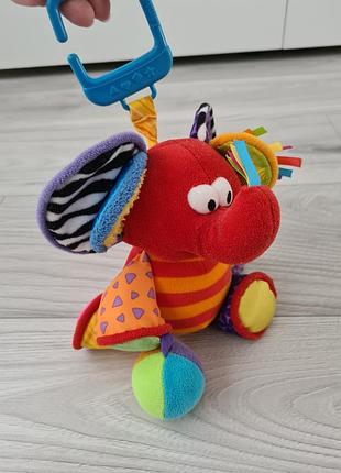 Подвеска на коляску lamaze слоник
