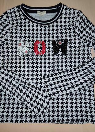 Свитер женский "гусина лапка"