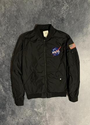 Бомбер куртка ветровка h&m x nasa usa