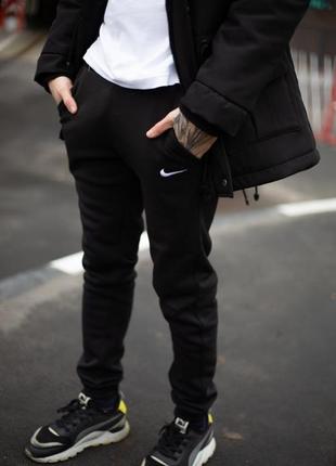 Мужские спортивные штаны найк черные / повседневные спортивки nike1 фото