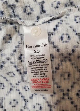 Красива брендова трикотажна віскозна блузка сорочка рубашка батал віскоза 35 %7 фото