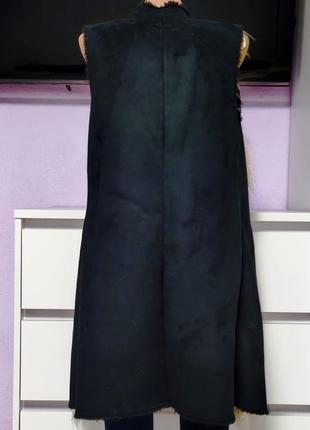 Женский кардиган, безрукавка, накидка на меху. river island2 фото