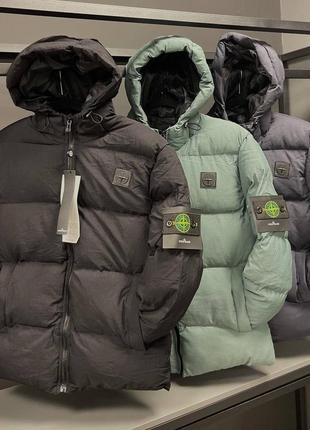 Мужская зимняя куртка stone island4 фото