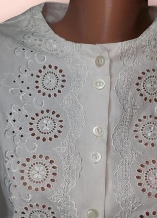 Винтажная блуза рубашка с кружевом2 фото