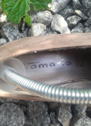 Tamaris замшевые женские туфли8 фото
