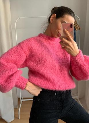 Crop-sweater з вовни альпака 2