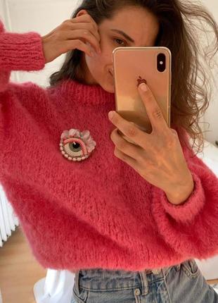 Кроп-свитер из шерсти альпака5 фото