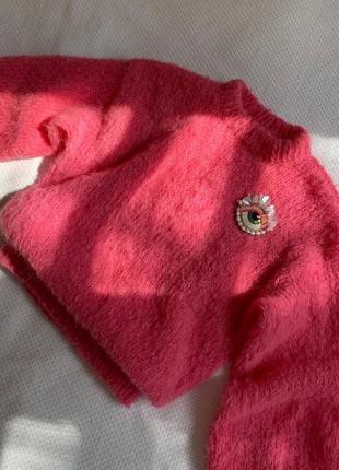 Кроп-свитер из шерсти альпака3 фото