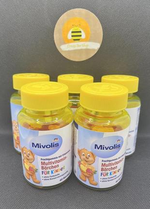 Мультивітаміни для дітей mivolis, multivitamin 60 шт