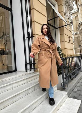 Шикарное пальто кашемировое тёплое классическое серое бежевое коричневое синее чёрное длинное миди с воротником строгое осеннее весеннее с подкладкой