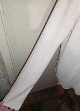 Трикотажної в'язки,м'яка,кремова блузка-джемпер,великого розміру,туреччина,amisu7 фото