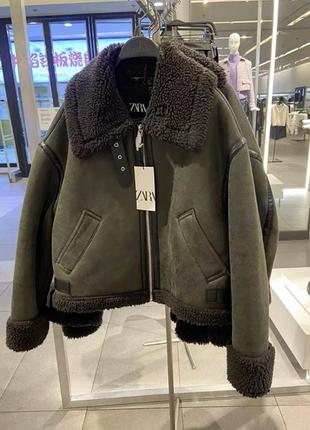 Дубленка куртка zara