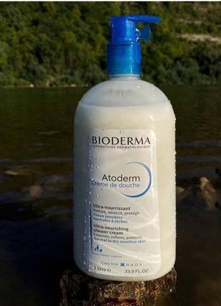 Питательный крем-гель для душа bioderma atoderm