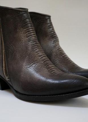 Кожаные ботинки кожа натуральная