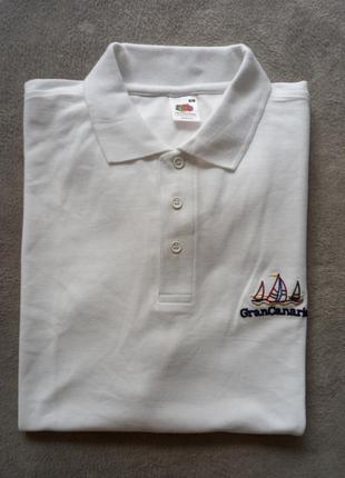 Брендова футболка поло fruit of the loom.