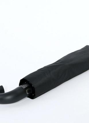 Большой мужской зонт lamberti 9 спиц крюк черный (полный автомат) арт. 737701 фото