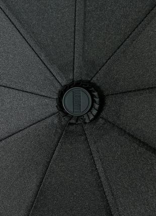 Большой мужской зонт lamberti 9 спиц крюк черный (полный автомат) арт. 737707 фото