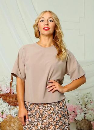 Стильная женская блузка  размеры 44-501 фото