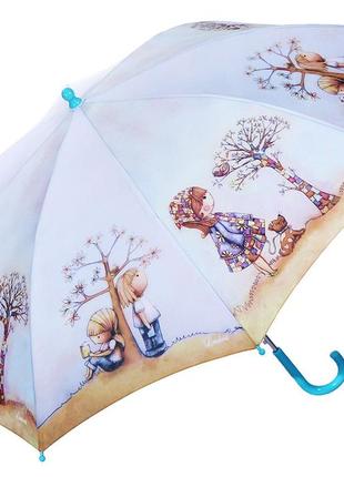Зонт трость для девочки lamberti ( автомат/ полуавтомат ) арт. 71661-5