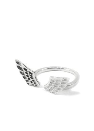 Кольцо "крылья" серебро