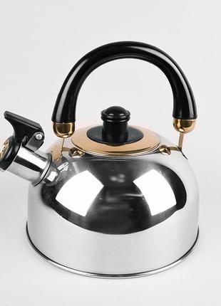 Чайник со свистком 3.5 л из нержавеющей стали maestro mr-1301 чайник для индукционной плиты чайник газовый8 фото