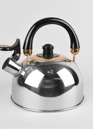 Чайник со свистком 3.5 л из нержавеющей стали maestro mr-1301 чайник для индукционной плиты чайник газовый10 фото