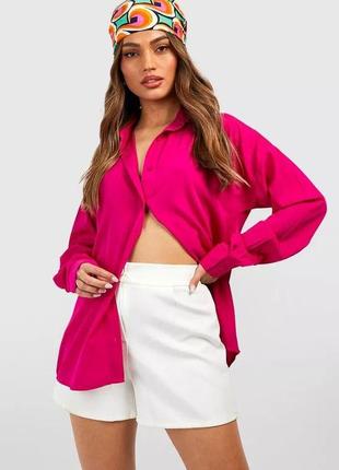 Стильная фиолетовая рубашка boohoo s