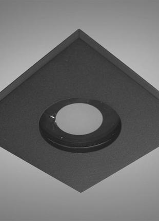 Точковий врізний світильник diasha серія "aluminium" чорний qxl-1773-s-bk-11 фото