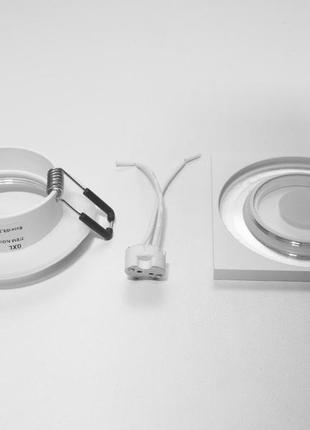Точковий врізний світильник diasha серія "aluminium" білий qxl-1771-s-wh3 фото