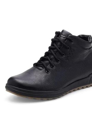 Черевики чоловічі зимові чорні натуральна шкіра