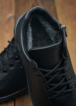 Черевики чоловічі зимові чорні натуральна шкіра