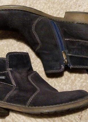 Стильні темно-сині замшеві черевики pachini2 фото