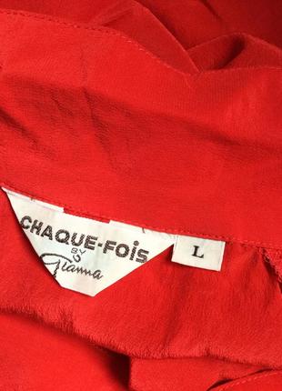 Красная шелковая блузка chaque-fois6 фото