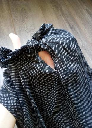 Черное белое шифоновое платье сарафан свобожное драпировка разлетайка mugigae италия7 фото