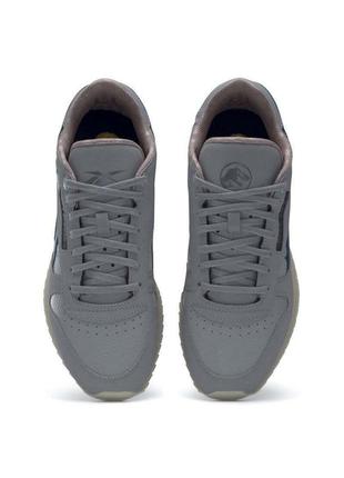 Оригинальные кроссовки reebok jurassic world classic leather ripple grey hq62533 фото