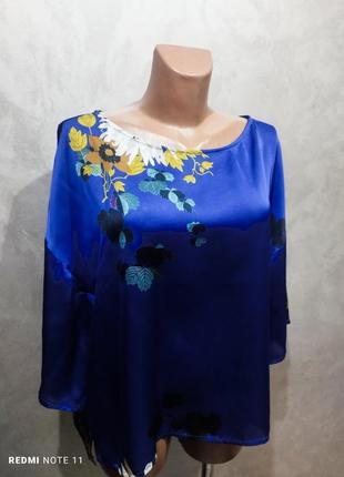 484.комфортна яскрава блузка оверсайз успішного іспанського бренду zara2 фото