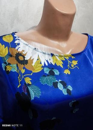 484.комфортна яскрава блузка оверсайз успішного іспанського бренду zara3 фото