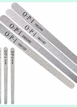 Пилочка opi 80/100  (1 шт.) каплевидная двухсторонняя для маникюра и педикюра