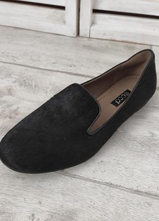 Туфли женские кожаные, лоферы, балетки р. 36 "ecco"