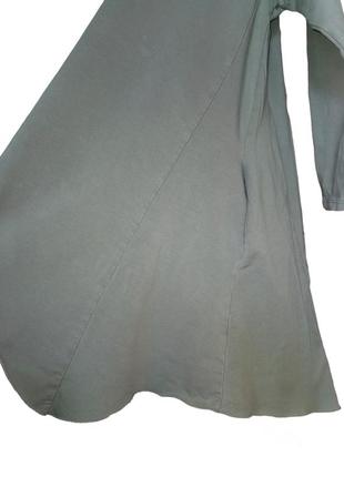 Италия. асимметричный джемпер туника с пайетками блуза трикотажная оверсайз стрейч obsession коттон хлопок с карманами в бохо стиле оверсайз5 фото