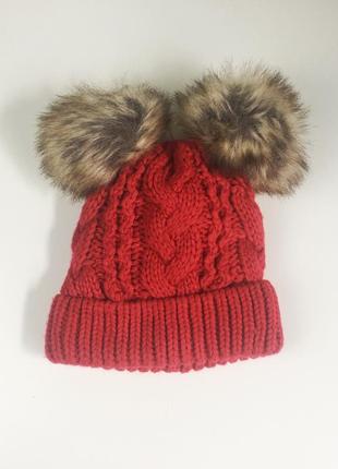 Детская теплая шапочка gap