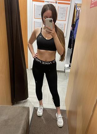 Лосини nike pro чорні cz9803-013 жіночі