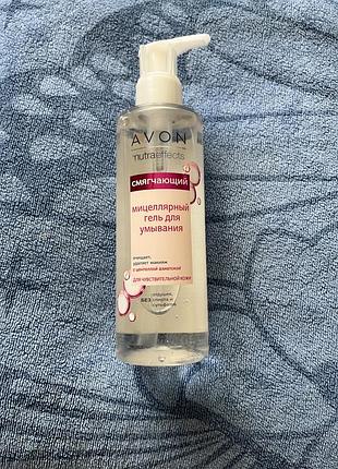 Мицеллярный гель для умывания эйвон avon nutraeffecrs 180ml,