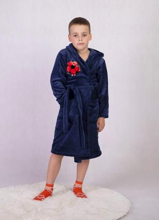 Махровые халаты для мальчиков подростковые 15541 фото